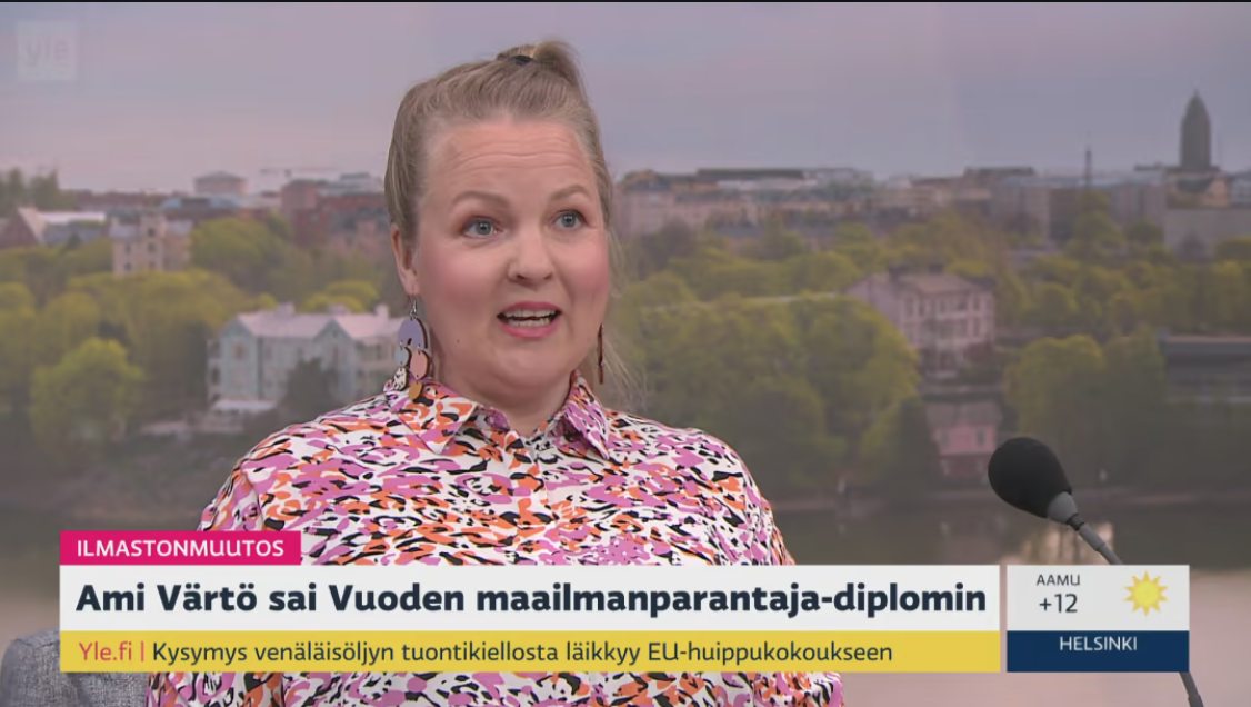 Vierailin Ylen Aamussa toukokuussa 2022.